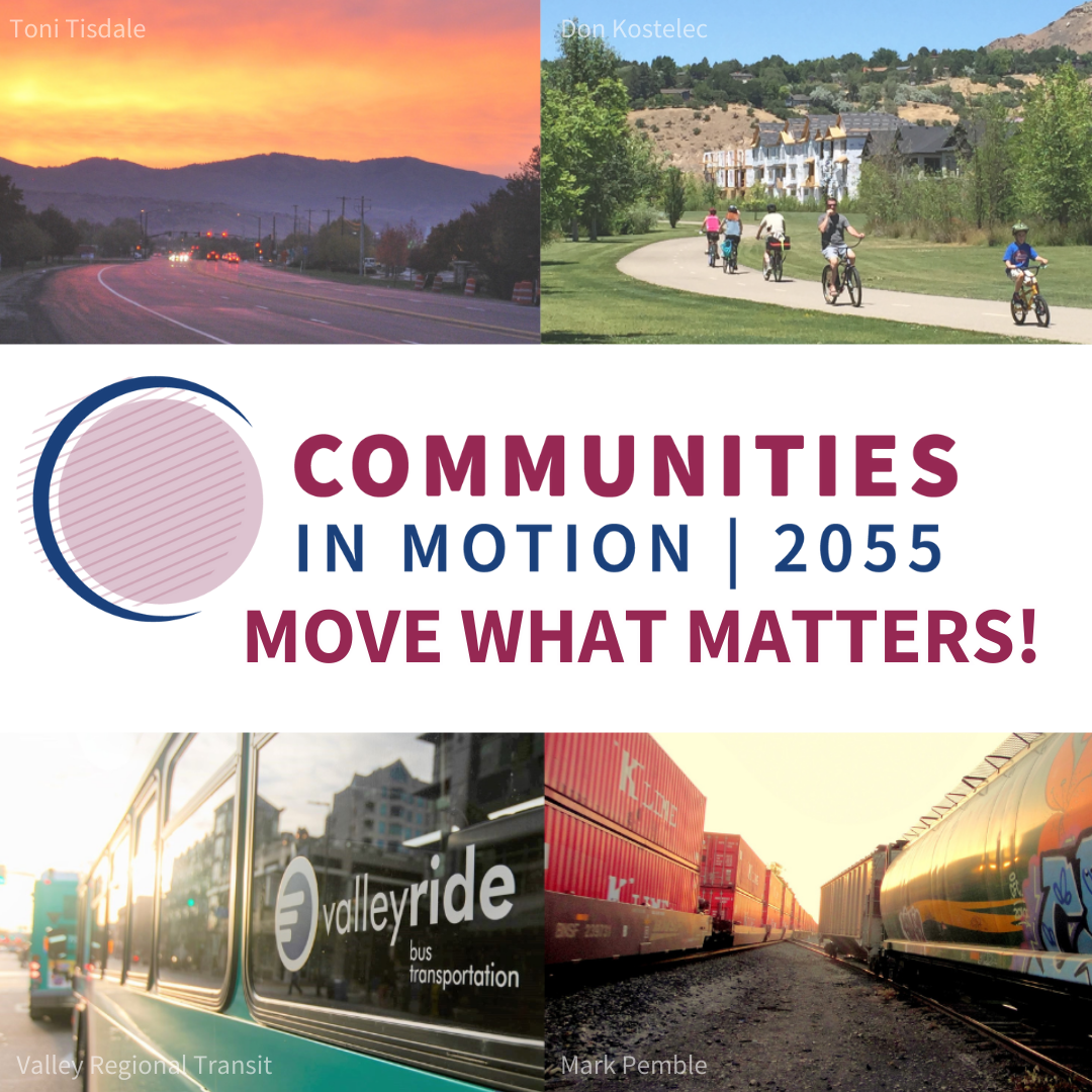 Move What Matters! Take a 5 minute Survey to help COMPASS prioritize transportation investments. (click on image to access the two question survey).