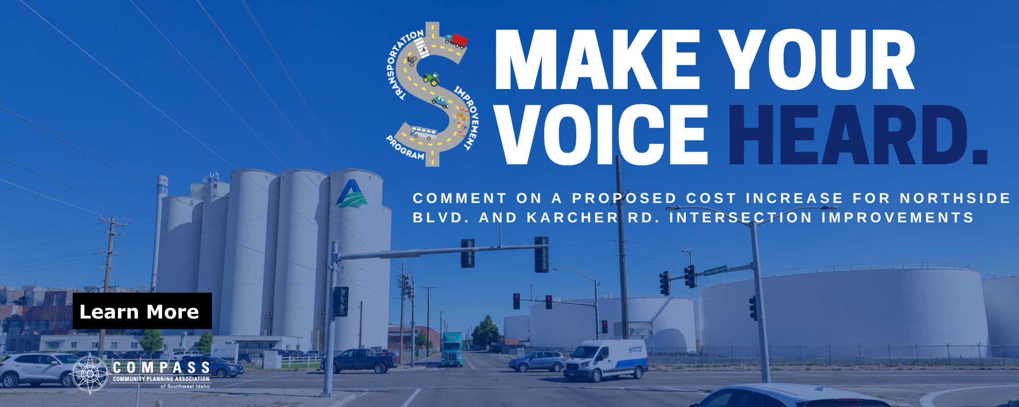 Make your voice heard: comment on a proposed cost increase for northside boulevard and Karcher Road intersection improvements